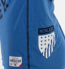 AMERICAN FIGHTER Bradley Eagle Blue Athletic Mens Crewneck T-shirt L-3XL NWT