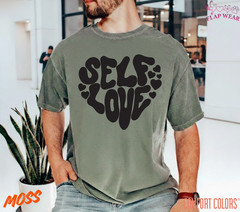 Unisex Self Love Retro Heart T shirt Men T shirt Women valanity Romantic