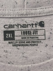 Carhartt Men’s Loose Fit Speckled Pocket Logo Crew Neck T-Shirt pink/purple 2XL
