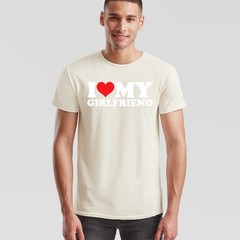 I Love My Girlfriend Unisex T Shirt Romantic Boyfriend Gift Couple Tee