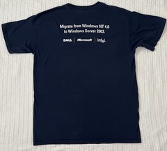 Vtg 00s Windows NT 4.0 To Windows Server 2003 Techwear Tee LG 21” X 29”