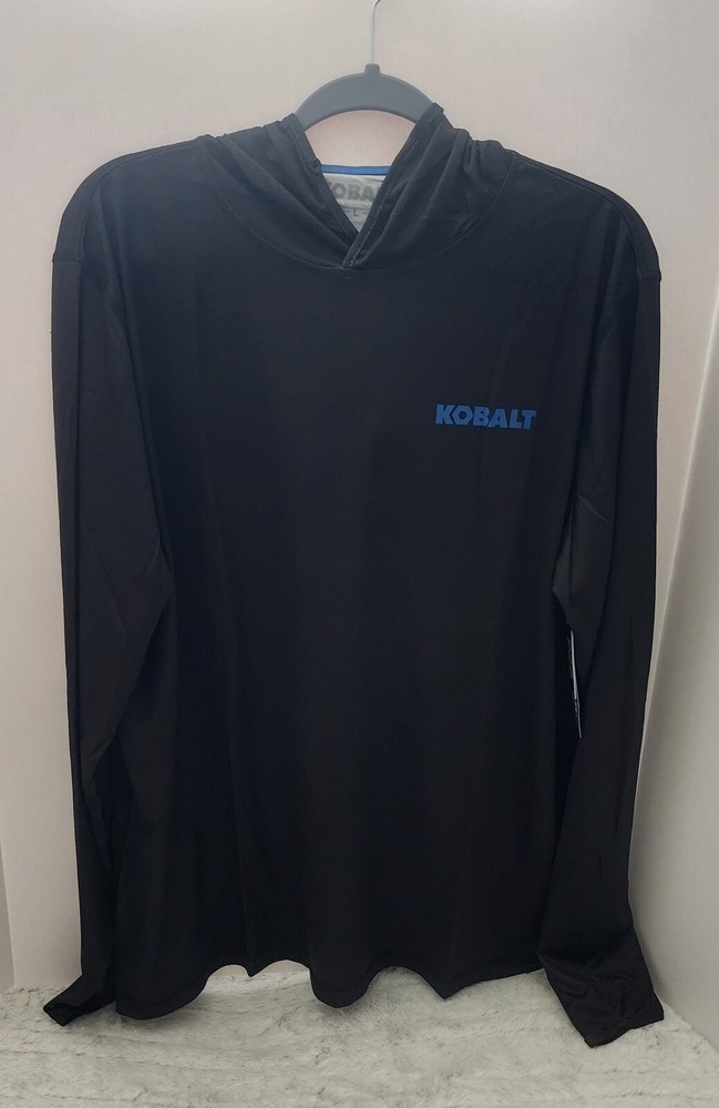 Kobalt Men Hooded Long Sleeve Black Large Shirt