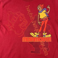 Vintage Fat Albert Mushmouth Shirt Men’s Large Red Short Sleeve Graphic Print