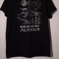 VINTAGE Alaska: Denali National Park Eagle Moon USED Shirt (XL, Single Stitch)