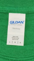 Gildan Adult Green Pre-Shrunk Heavy Cotton Crew Neck T-Shirt Size L