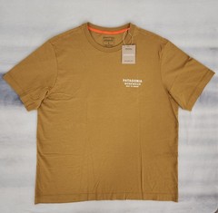 Patagonia Forge Born T-Shirt BobCat Brown Cotton Men’s Size Large New