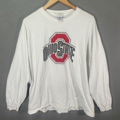 Ohio State Buckeyes Shirt Mens 2XL White Long Sleeve Graphic NCAA Football Tee