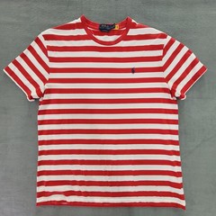 Polo Ralph Lauren T-Shirt Lot of 2 Waldo Stripe Pastel Block -Flaw – Men’s L