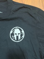 Spartan Race Long Sleeve T Shirt Mens Medium Black Logo Graphic NWT