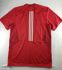 Adidas CLIMACOOL Mens T-shirt Performance Athletic Breathable Red Size Medium
