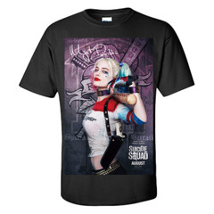 Harley Quinn T Shirt Margot Robbie Signed Harley Quinn Graphic Shirt S-XXXL