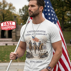 America 250th Anniversary Shirt, Revolutionary War Soldiers Tee, 1776-2026