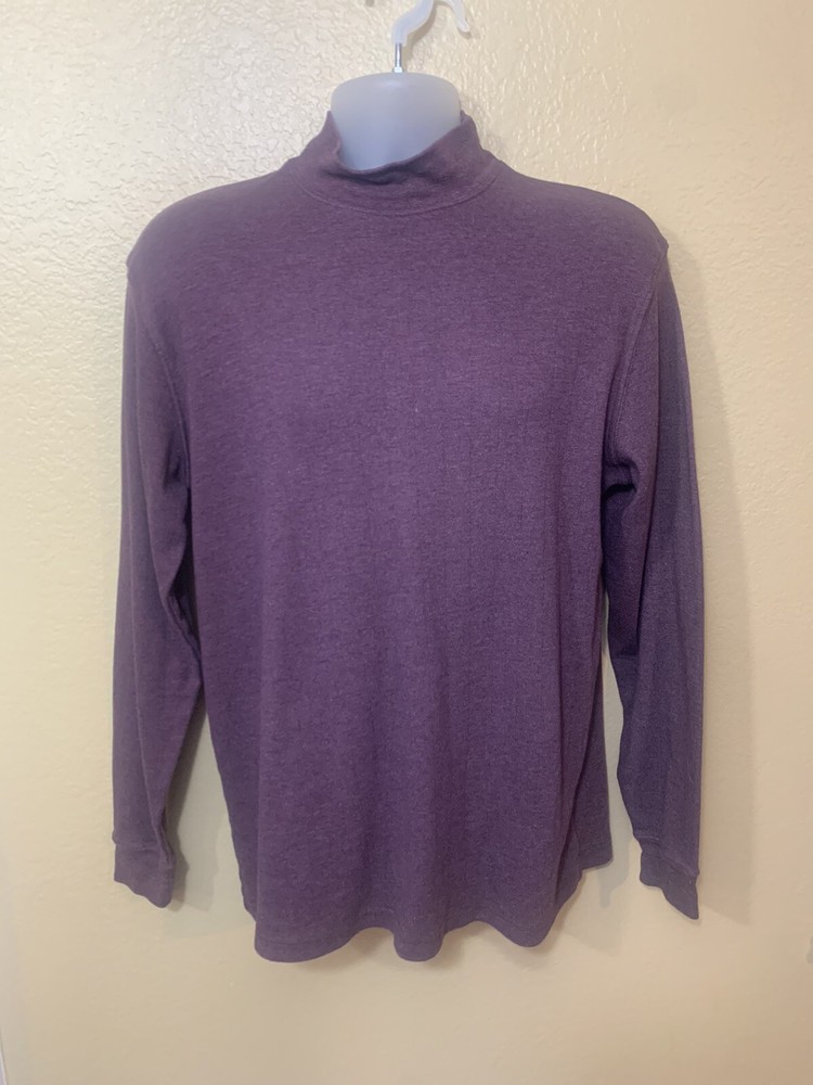 Taylor & Henry burgundy cotton Long Sleeve Shirt Size M