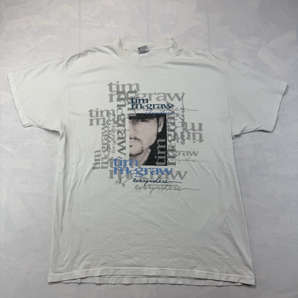 Vintage 1997 Tim McGraw T Shirt XL USA Made Country Music Tour Single Stitch