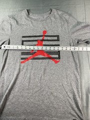 Jordan Mens Medium M Gray Jumpman Graphic T Shirt Basketball