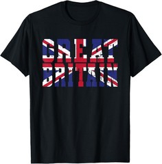 Great Britain United Kingdom Flag Vintage T-Shirt