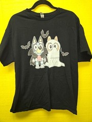 Bluey And Bingo Funny Halloween Spooky Season-Unisex T-Shirt heavy cotton XL