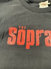 Vintage The Sopranos HBO TV Show Promo Black T-Shirt, Sz Extra Large XL