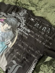 Civil Regime x Death Note – Ls Fatal Stare Dungeon Tee In Black – Size L