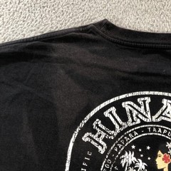 Hinano Tahiti Shirt Mens 2XL Black Short Sleeve Graphic Surf Beachwear Logo Tee