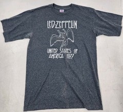 Led Zeppelin Shirt Mens Medium Gray Y2K Wings Rock Music Band 2003 Vintage