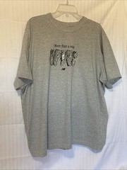 New Balance T-Shirt Mens 3XL Heather Grey More Than a Mile Crew Neck Worn 1x