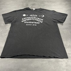 Ouija Board Shirt Adult L M Black White Evil Devil Sun Moon Graphic Tee