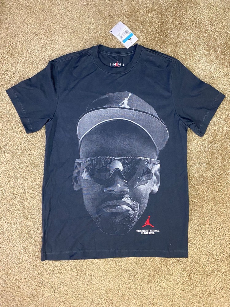 Air Jordan MJ Core Blank Diamond 45 T Shirt Mens Medium Black No But He Tried