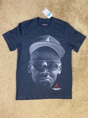 Air Jordan MJ Core Blank Diamond 45 T Shirt Mens Medium Black No But He Tried