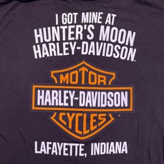Harley-Davidson Number 1 Skull Graphic Crew Neck T-Shirt Mens XL Black Cotton