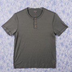 Proof T-Shirt Mens Large Gray Merino Wool Nylon Blend Snap