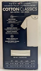 Tommy Hilfiger Men’s Classic Crew Neck Tee T-Shirts 3-Pack MED Blue Gray White M