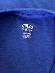 ATHLETIC WORKS DRIWORKS BLUE FIRE TRI BLEND MUSCLE Tank Sz L*