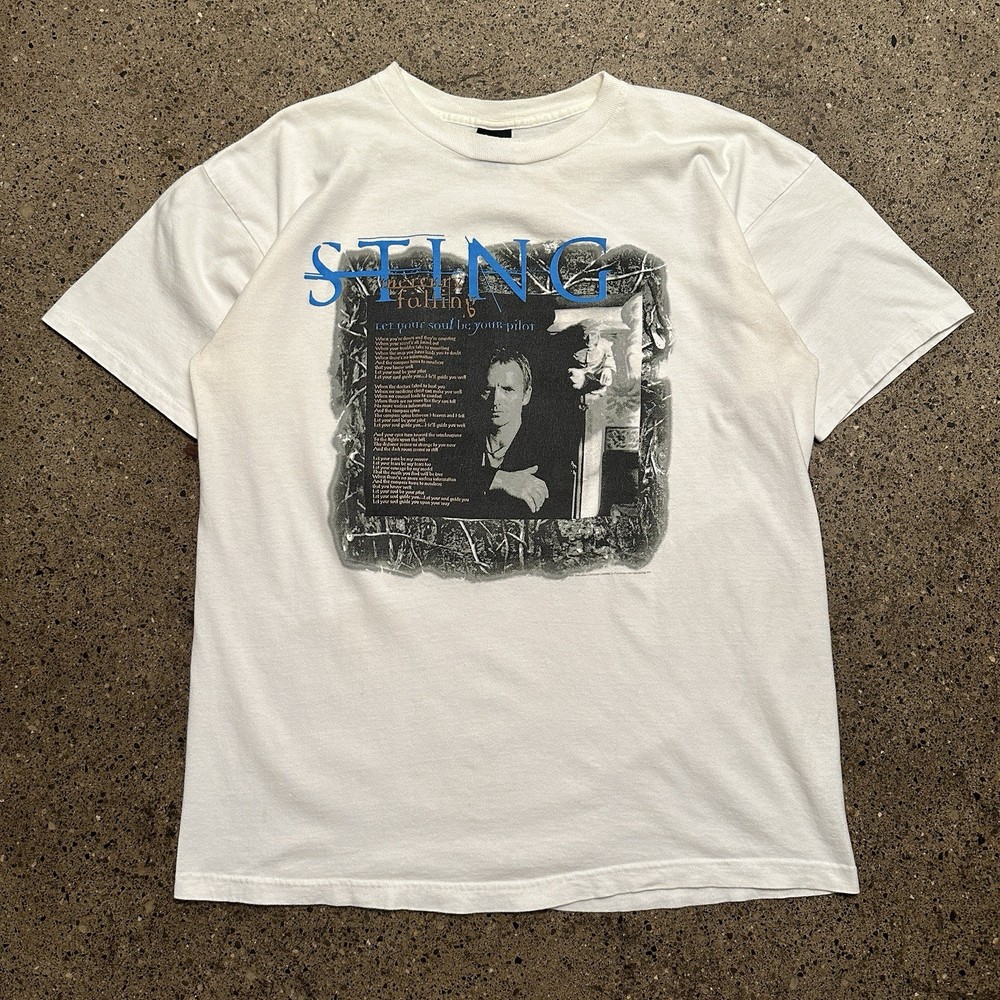 Vintage 90s PolyGram Merchandising Sting Mercury Falling Double-Sided Tee XL