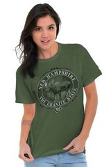 Vintage New Hampshire Granite State NH Moose Womens or Mens Crewneck T Shirt Tee