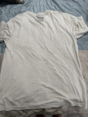 Allbirds Alltrails Men’s Natural Tee Merino Wool Blend XL Moisture Wicking Cream