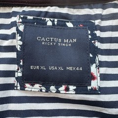 Cactus Man Ricky Singh XL Long Sleeve Tee Colorblock Striped Cotton Blend