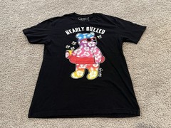 Riot Society t-shirt Bearly Buzzed Black Mens Size Medium