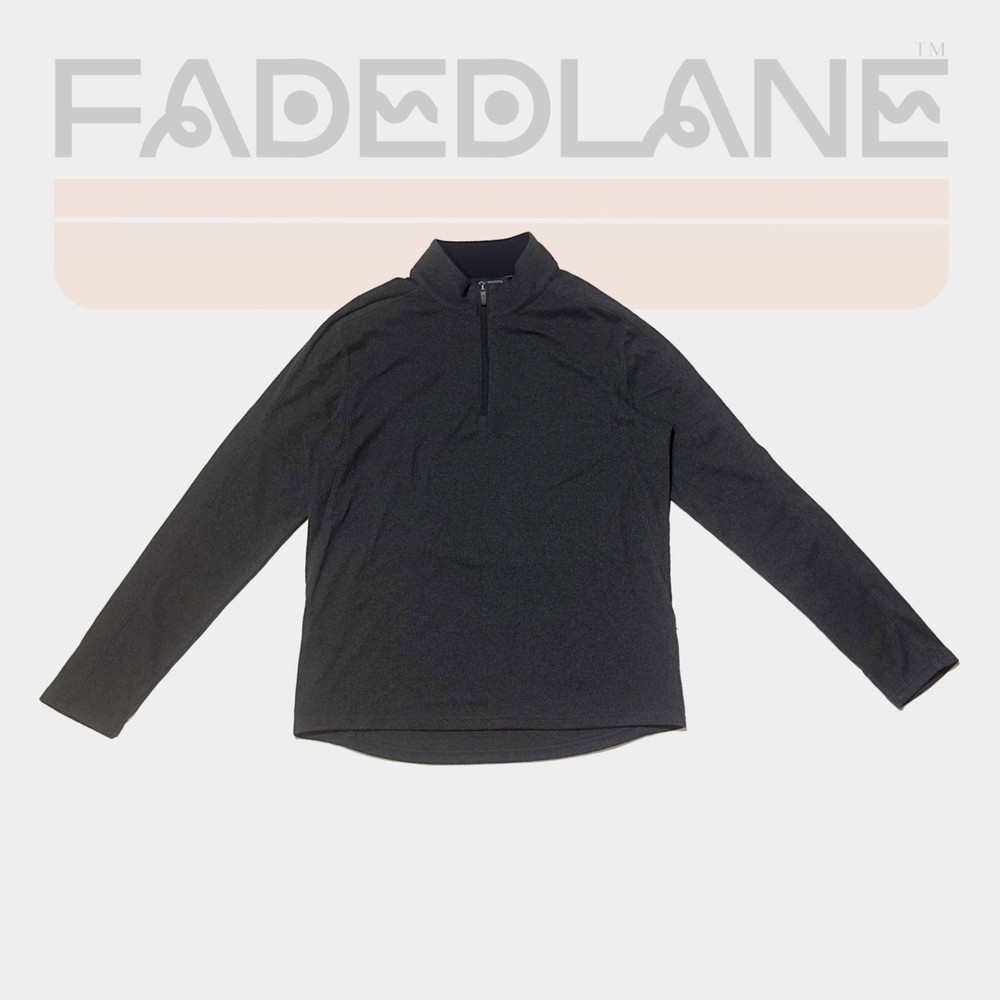 Modetta Outdoor Project Charcoal Gray/ Black Quarter Zip Pull Over, Size: Small