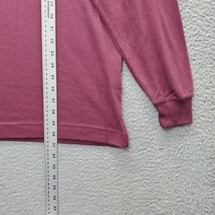 Nautica Shirt Mens M Burgundy Embroidered Logo Elastic Cuff Turtle Neck Pullover