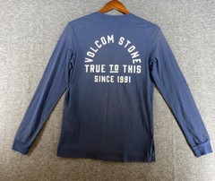 Volcom Stone Men’s Size Small Long Sleeve Blue White True To This Since T Shirt