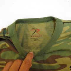 ROTHCO CAMO CAMOUFLAGE LONG SLEEVE TACTICAL TEE T SHIRT Mens L Green