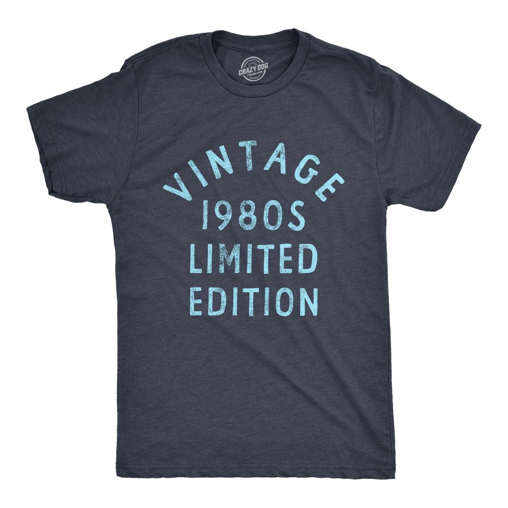 Mens Vintage 1980s Limited Edition T Shirt Funny Cool 1980 Theme Classic Tee for