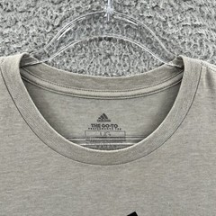 Adidas Shirt Adult Large Gray Black The Go-To Tee Performance Gym Running Mens