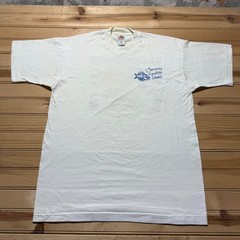 Vintage 1997 I Survived Paradise Island Cy-Creek S.N.A.P. Fish Shark Shirt Large