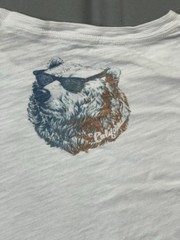 Lucky Brand Bear on Bicycle Graphic T-Shirt Size L