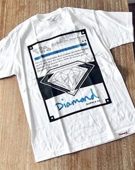 NEW Diamond Supply Co. T-shirt Tee Shirt M Medium White Standard Blue Money DS