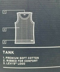 Levi’s 5 Pack Tank Tops XL White Premium Cotton, Tag-Free Levis SHIPS FREE!