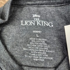 Disney The Lion King Hakuna Matata Simba Graphic Tee Charcoal Heather Mens L NEW