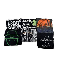 Lot of 6 Unisex Graphic T-Shirt Tees Short Sleeve Size Small NEW